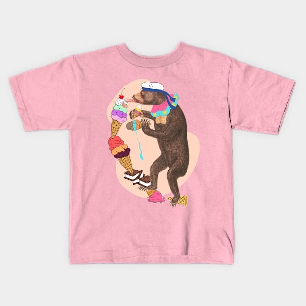 Bearly sweet Kids T-Shirt by VultureVomitInc